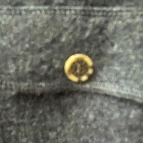 LIZ CLAIBORNE CRAZY HORSE VINTAGE 100% WOOL GREY VEST SIZE L - Picture 3 of 6